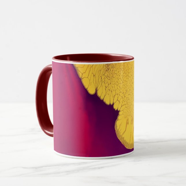 Caneca Abstrato Embrulho Dourado (Frente Esquerda)