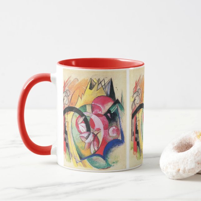 Caneca Abstrato Forms (também conhecido por Colour Flower (Com Donut)