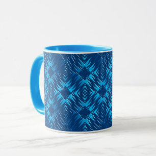 Caneca Abstrato geométrico do marinho