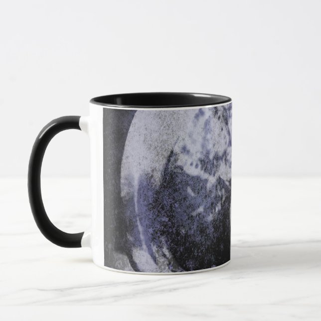 Caneca Abstrato Grunge Ring n Star Cerâmica Mug (Esquerda)