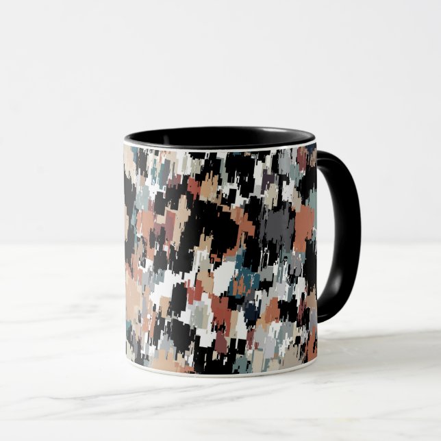 Caneca Abstrato Mottled Camo (Frente Esquerda)