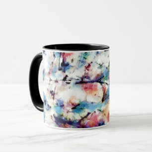 Caneca Abstrato, padrão colorido, brilhante, elegante