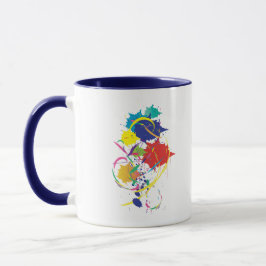 Caneca Abstrato Paint Splatter Art Modern Legal.ai
