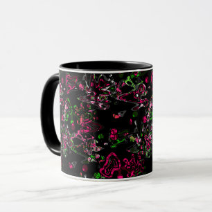 Caneca Abstrato pincel de pincel moderno e elegante