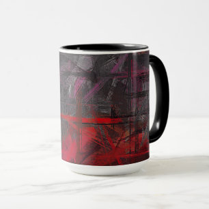 Caneca Abstrato pintura de cores #75