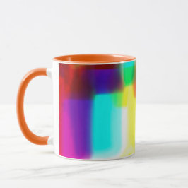 Caneca Abstrato Popart Primário Rainbow Classic Mug, 11 o