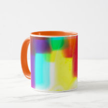 Abstrato Popart Primário Rainbow Classic Mug, 11 o