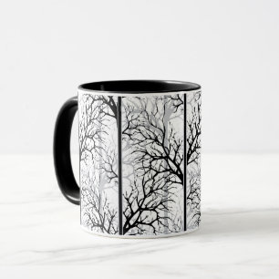 Caneca Abstrato preto e branco