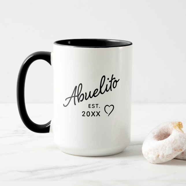 Caneca Abuelito Est Year Pregnancy Reveal & Father’s Day  (Com Donut)