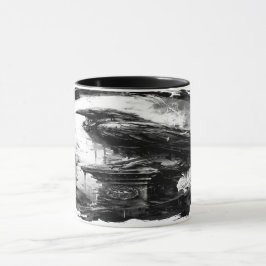 Caneca Abyssal Gaze Heavy Metal Raven Skull