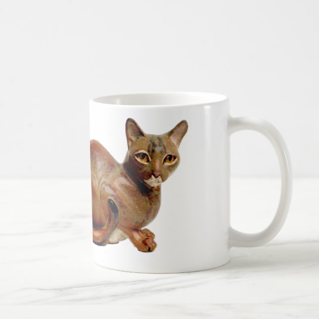 Caneca Abyssinian do gato da abadia (Direita)