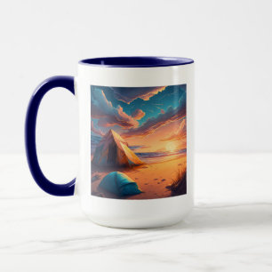 Caneca Acampamento ao nascer do sol
