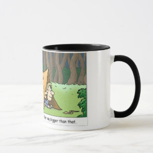 Caneca acampamento-cobra-cómico