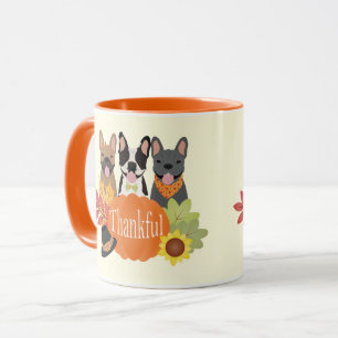 Caneca Ação de Graças aos Bulldog Franceses