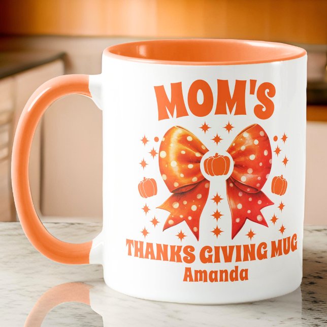 Caneca Ação de Graças de Mães Personalizadas (Criador carregado)