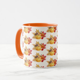 Caneca Ação de Graças Pumpkins Mug