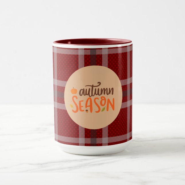 Caneca Ação de Graças,Script da Temporada de Outono,Xadre (Centro)