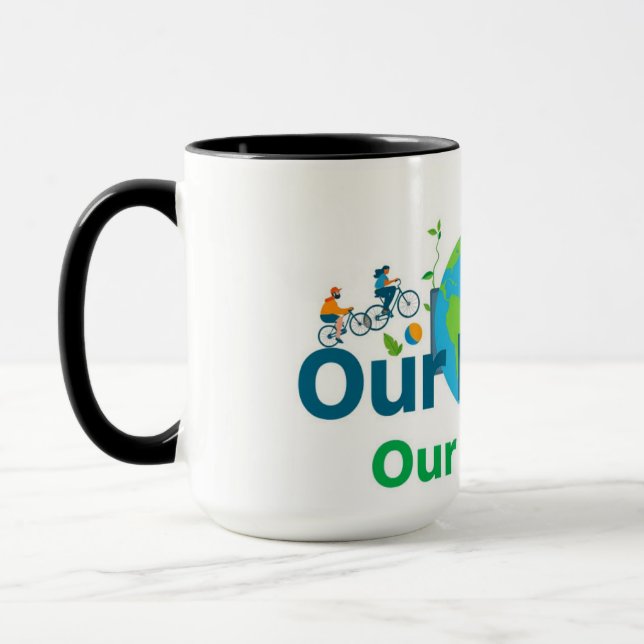 Caneca Ação Global Comunitária para o Futuro da Terra (Esquerda)