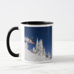 Caneca Acção de snowboarding no Whitefish Mountain Resort