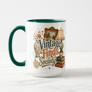 Caneca Achados Vintage Tesouros Cottagecore