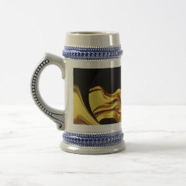 Caneca Achempong Opulent Liquid Gold Black Monochrome Art