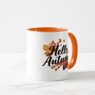 Caneca Acolhedores Olá Vibrações de Outono