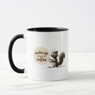 Caneca acordar e cheirar o café