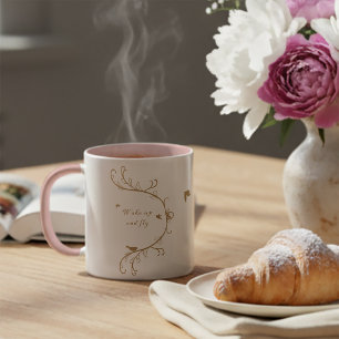 Caneca Acordar para cima e mosca