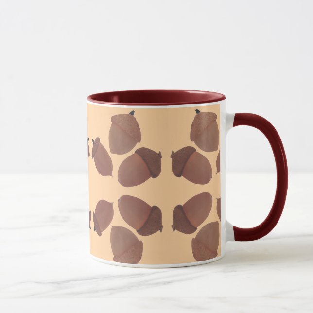 Caneca Acorns Pattern on Custom Mugs (Direita)