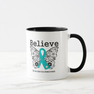 Caneca Acredite a consciência do Scleroderma