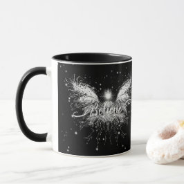 Caneca Acredite em Fada Starlight Fantasy Black