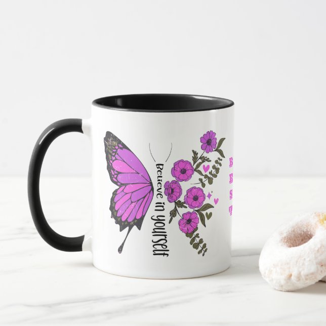 Caneca Acredite em si mesmo. (Com Donut)