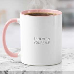 Caneca Acredite em Si Mesmo Presente Motivacional de Amor