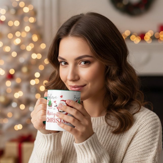 Caneca Acredite no Papai Noel Combo Feliz Natal (Criador carregado)