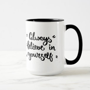 Caneca Acredite sempre em o senhor mesmo