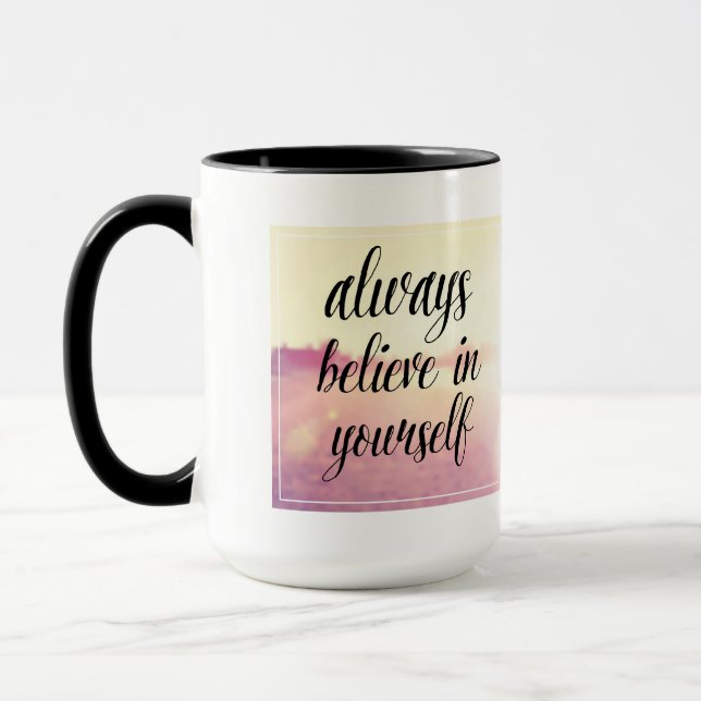 Caneca Acredite sempre em o senhor mesmo 2 (Esquerda)