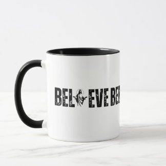 Caneca ACREDITE Silhueta Cristã Aberta Com Fé