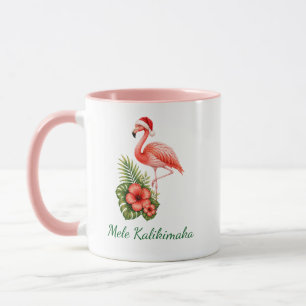 Caneca Acréscimo Personalizado Mele Kalikimaka Natal Flam