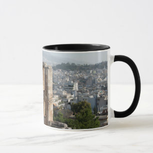 Caneca Acrópole Ruínas antigas com vista para Atenas