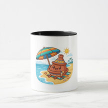 Adesivo de Férias na Praia do Cute Kawaii Marroqui