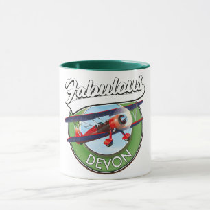 Caneca Adesivo de viagem Devon fabuloso.