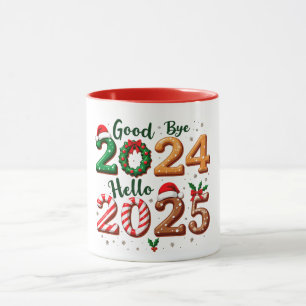 Caneca Adeus 2024, Alô 2025 - Lagoas Festivas de Ano Novo