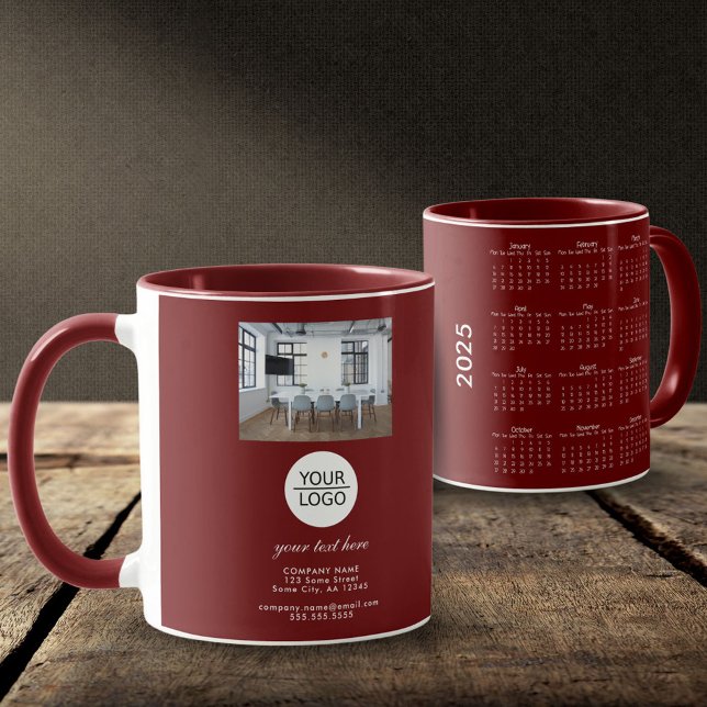 Caneca Adicionar Logotipo Texto Personalizado Foto da Emp (Criador carregado)