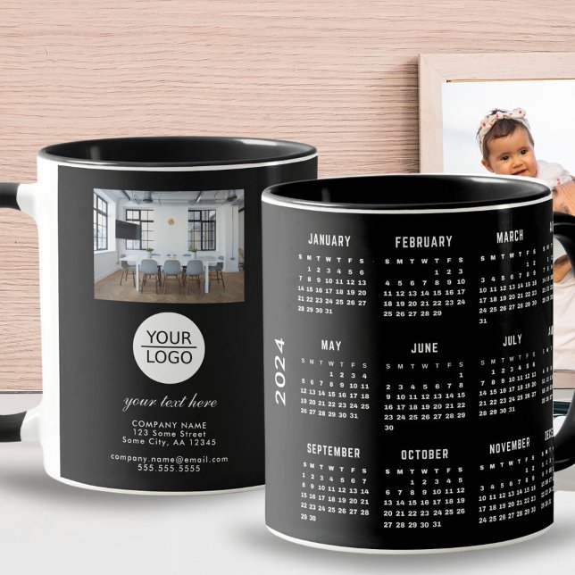 Caneca Adicionar Logotipo Texto Personalizado Foto da Emp (Criador carregado)
