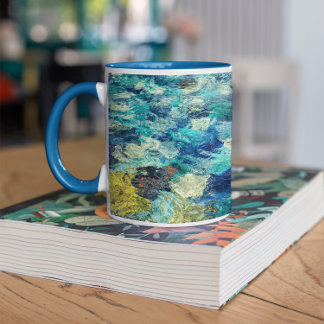 Caneca Adicionar Sua Própria Foto De Arte De Abstrato