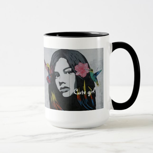 Caneca Adicionar texto e imagem personalizados cria sua p (Direita)
