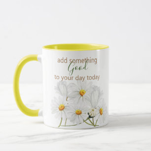 Caneca Adicione Algo De Bom Jogo Do Daisies