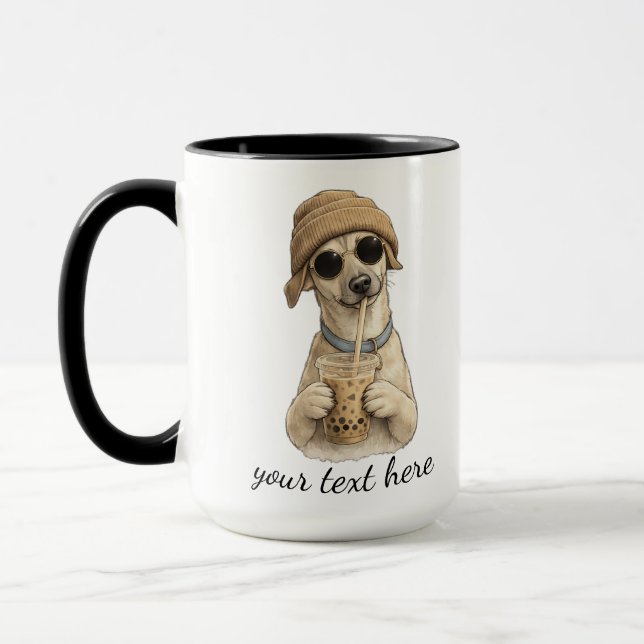 Caneca Adicione o Nome e a Foto do seu Cachorro (Esquerda)