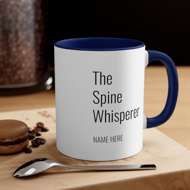 Caneca Adicione Seu Nome Spine Whisperer Chiropractor (Criador carregado)