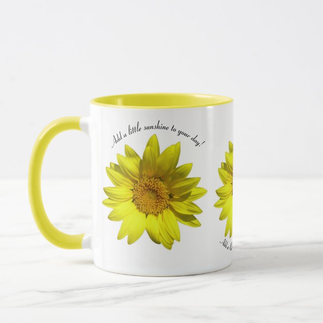 Caneca "Adicione um pouco de sol ao seu dia!" (Esquerda)